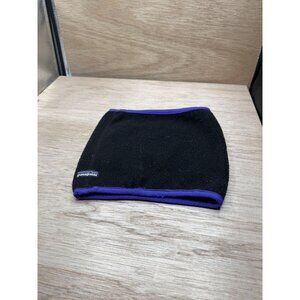 Vintage Patagonia Unisex Black/Purple Fleece Neck Warmer Gaiter One Size